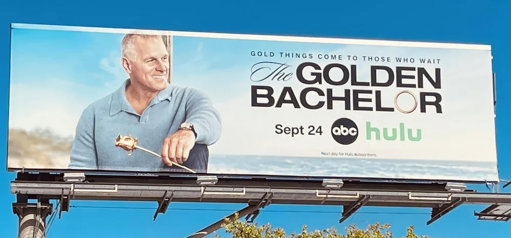 The Golden Bachelor billboard